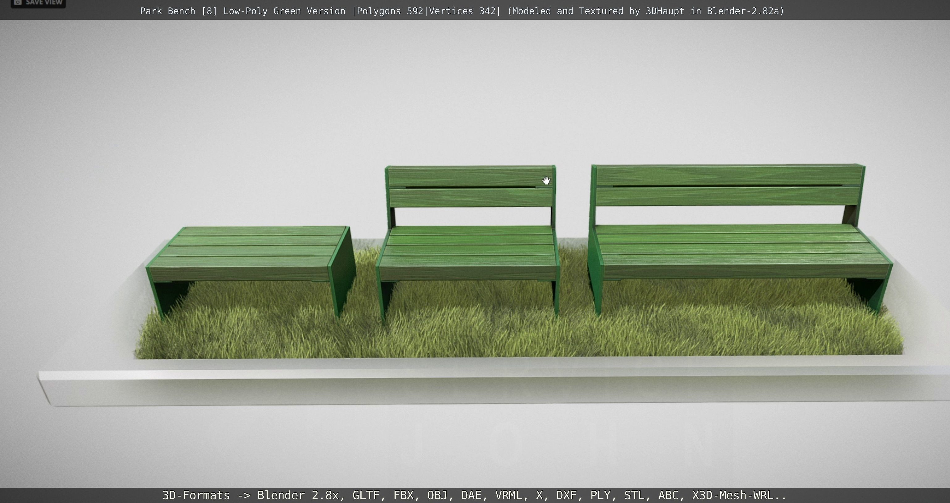 Park Bench -8- 3D Model Collection_35