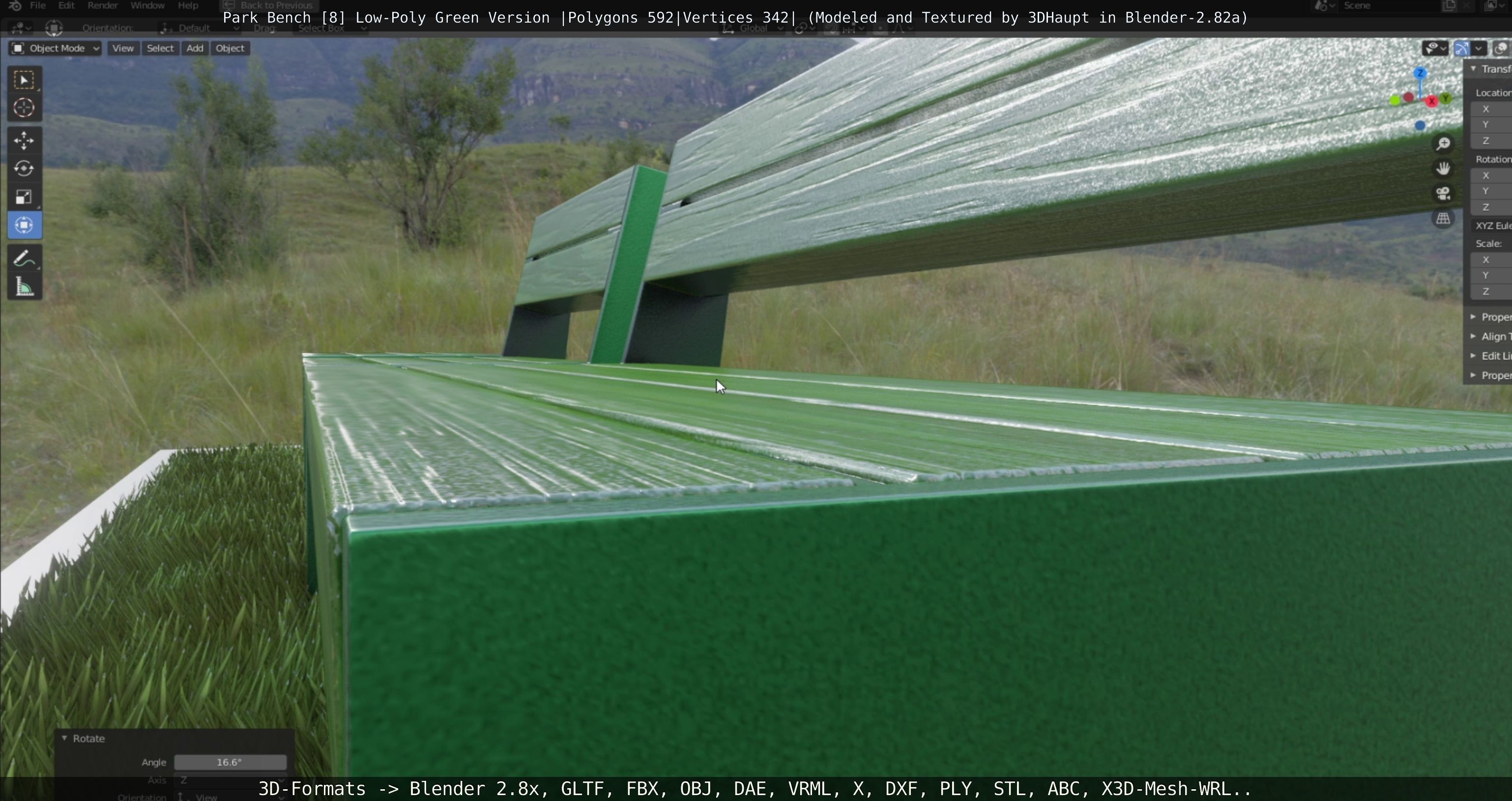 Park Bench -8- 3D Model Collection_25