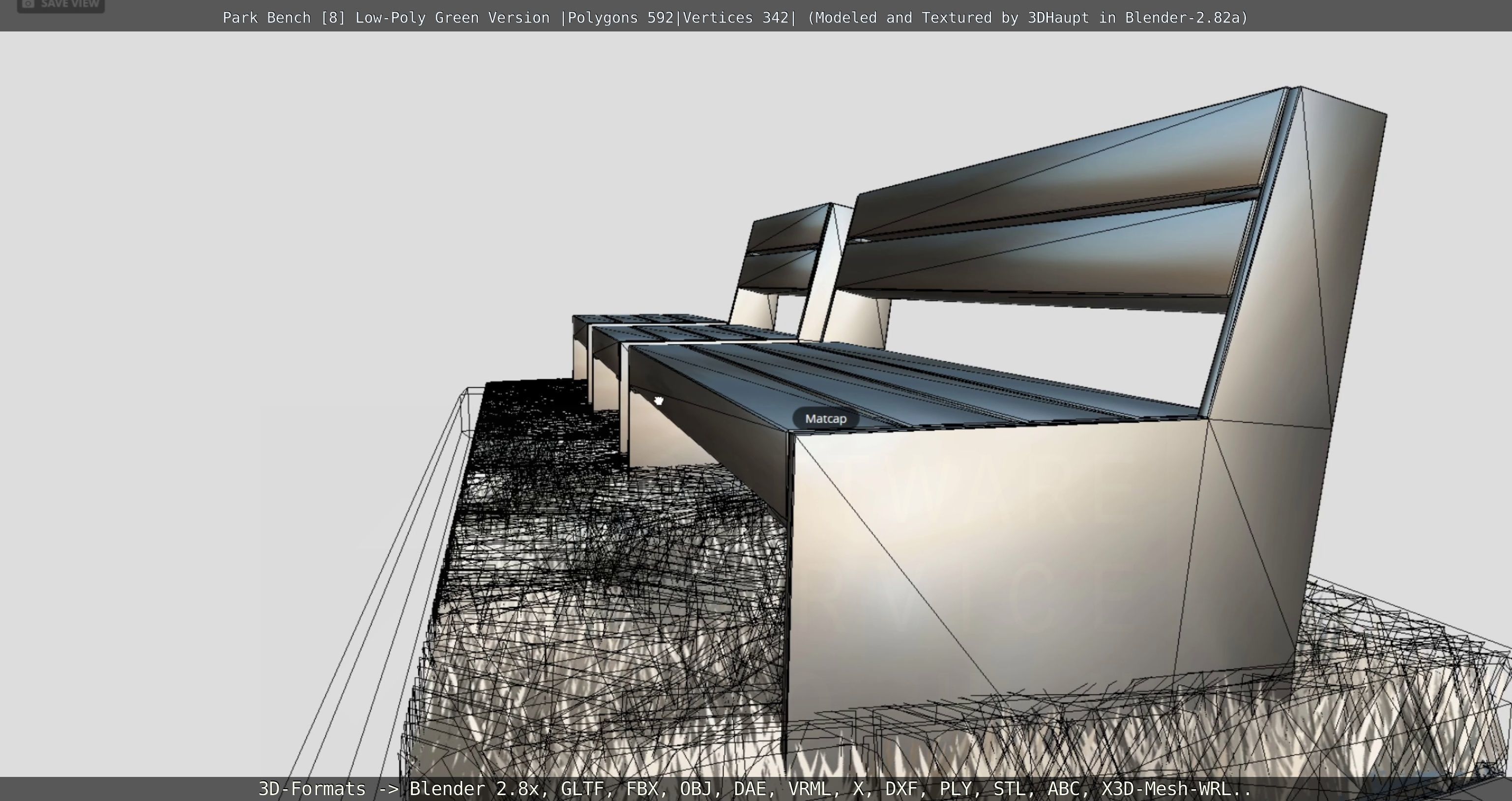 Park Bench -8- 3D Model Collection_69