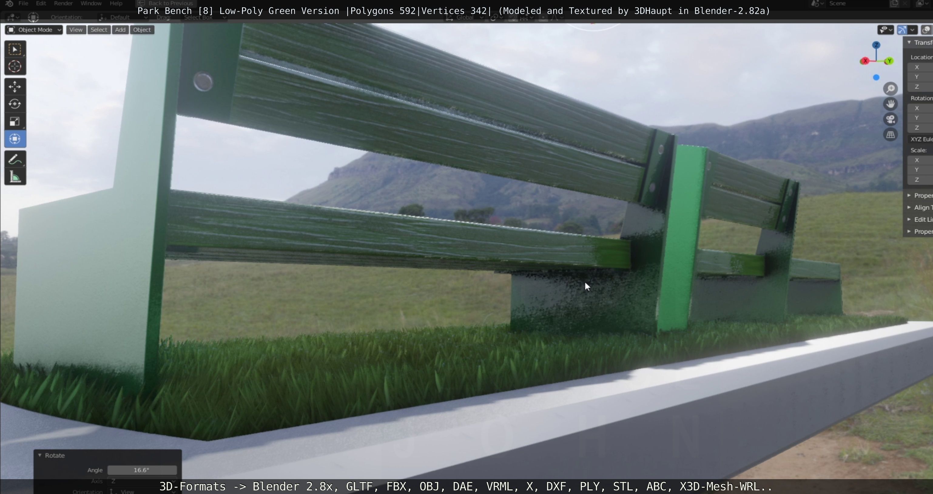 Park Bench -8- 3D Model Collection_73