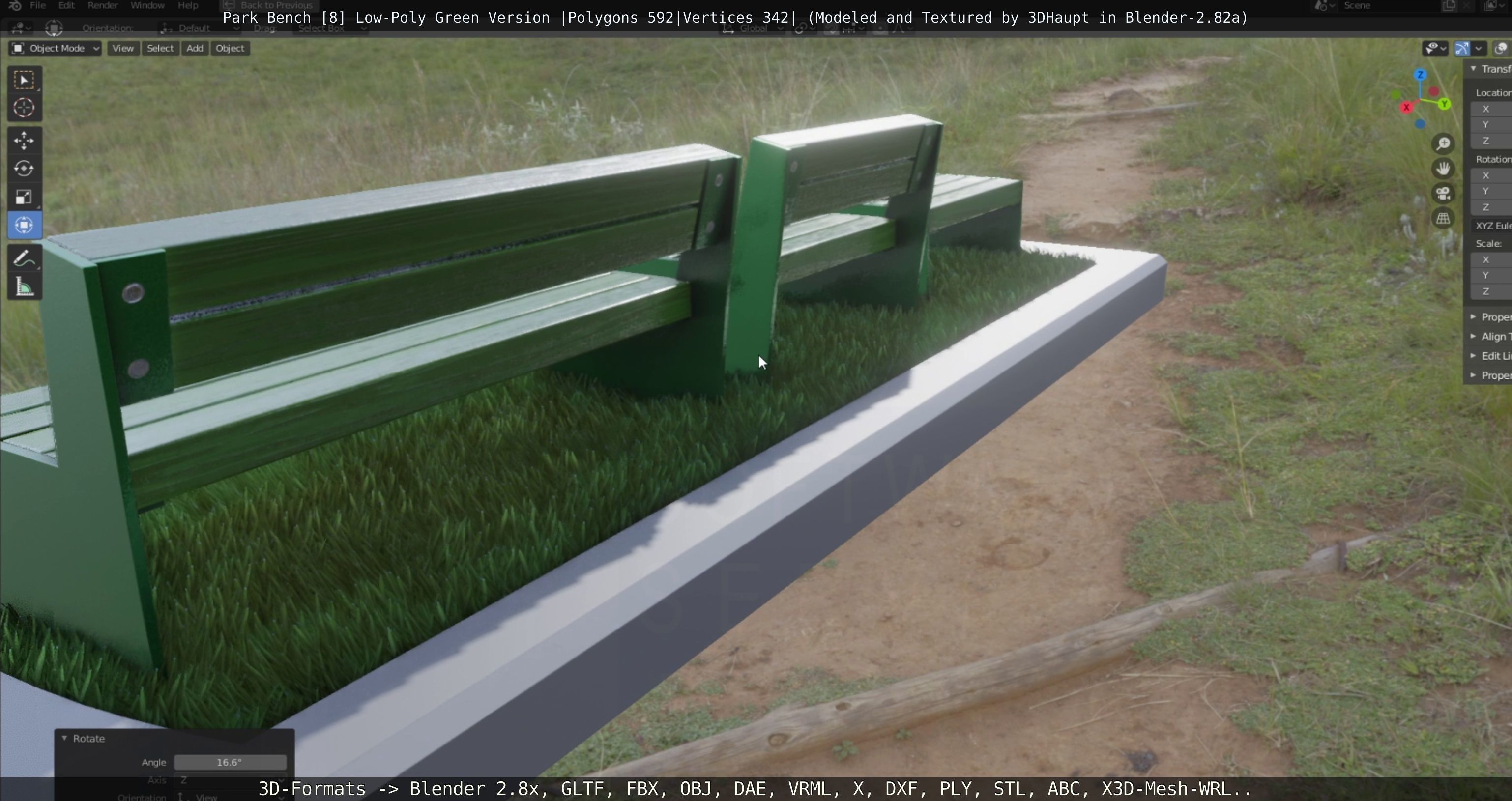 Park Bench -8- 3D Model Collection_71