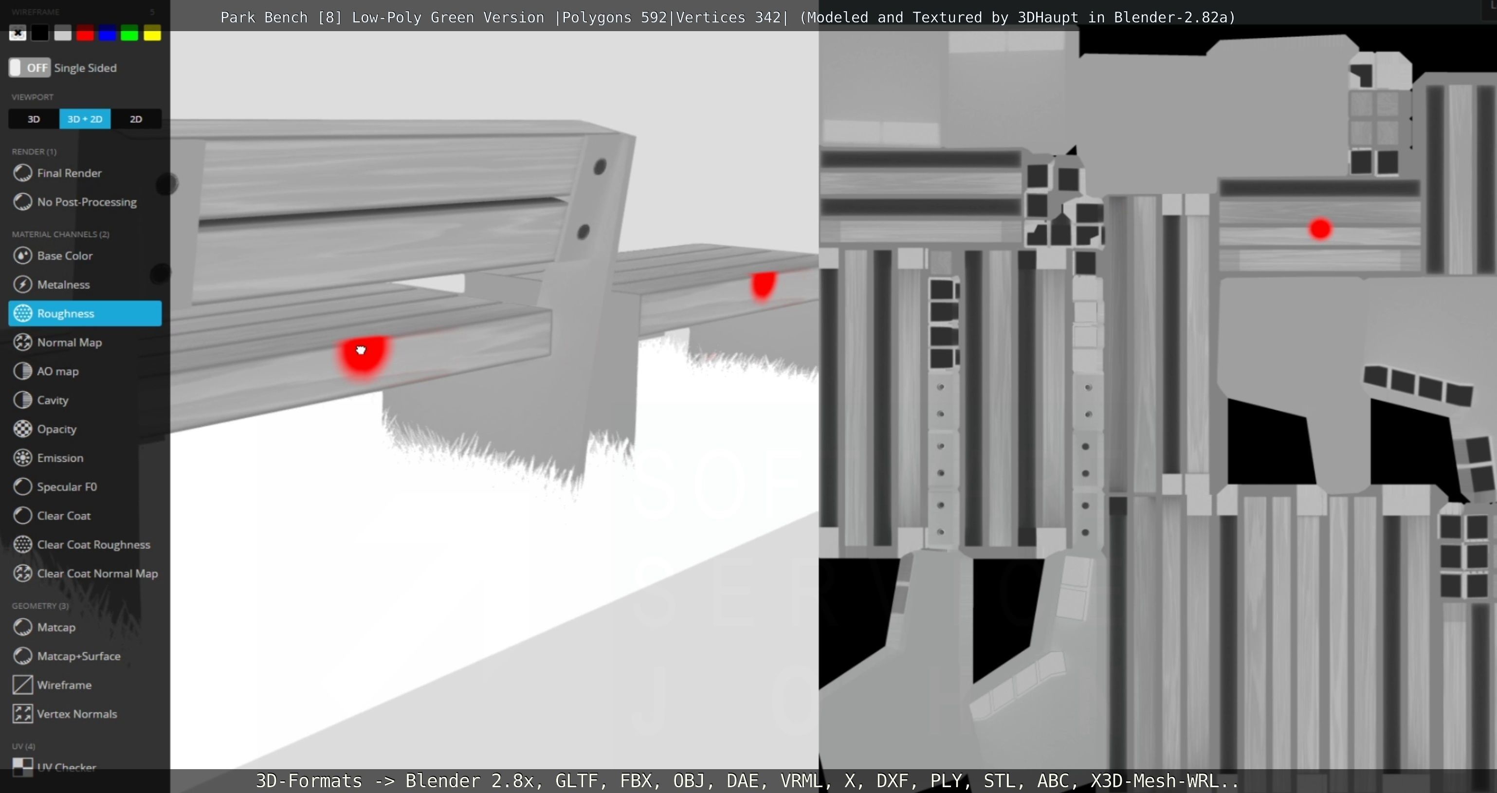 Park Bench -8- 3D Model Collection_59