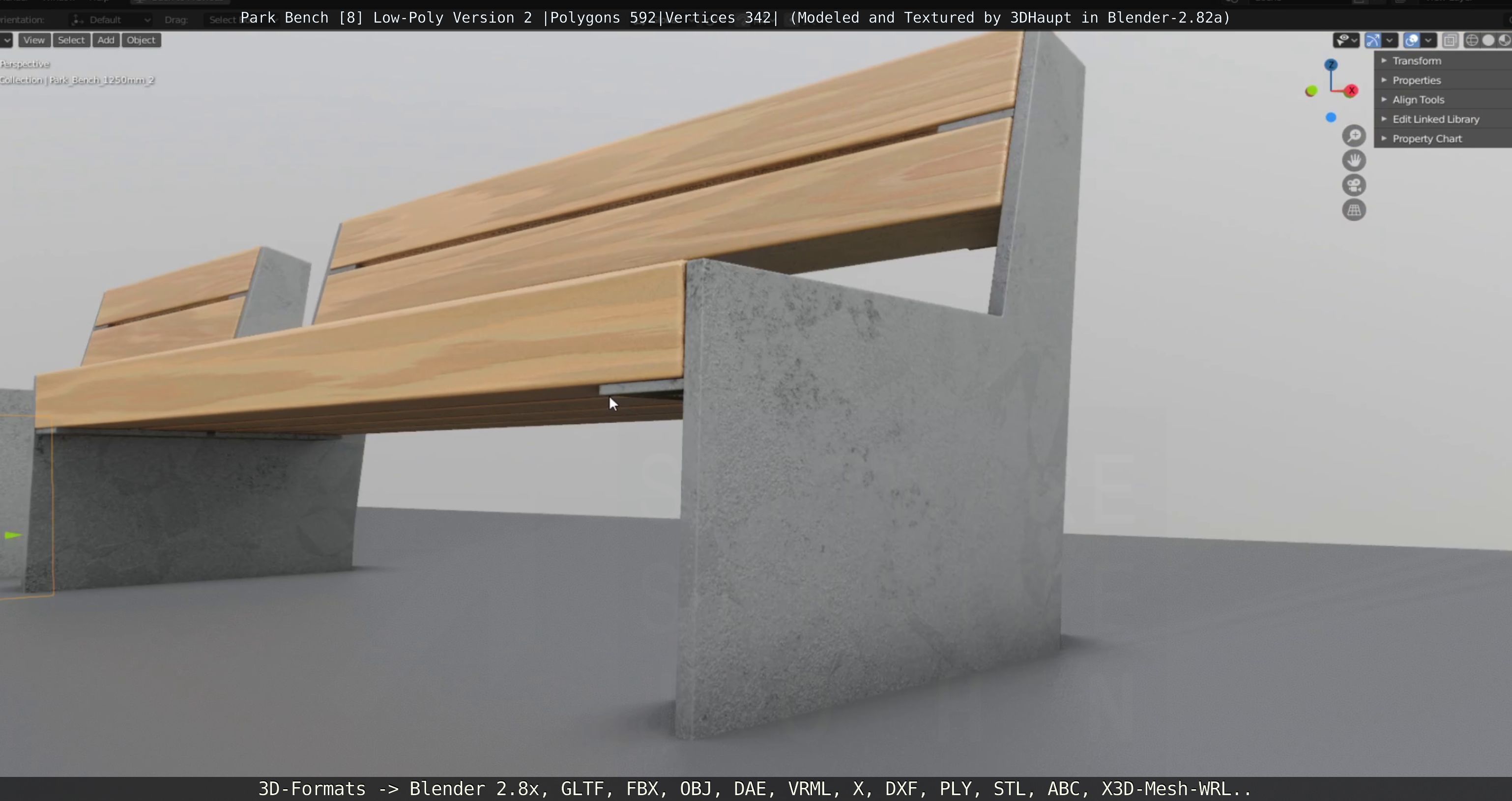 Park Bench -8- 3D Model Collection_91
