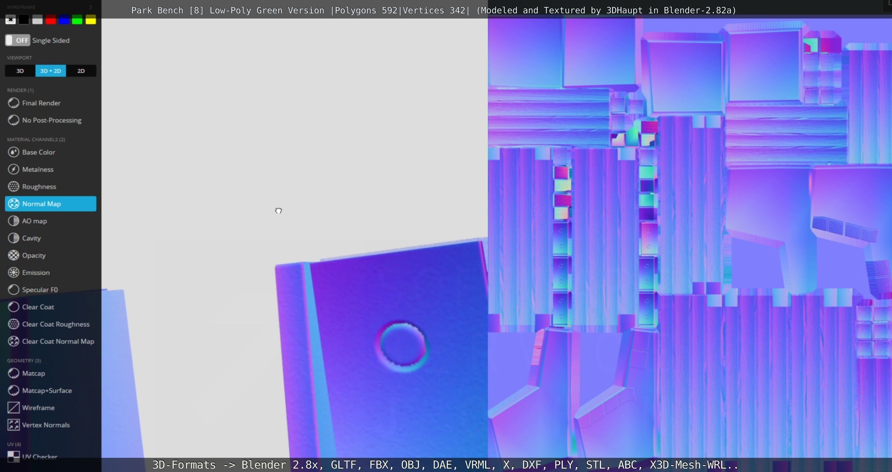 Park Bench -8- 3D Model Collection_60