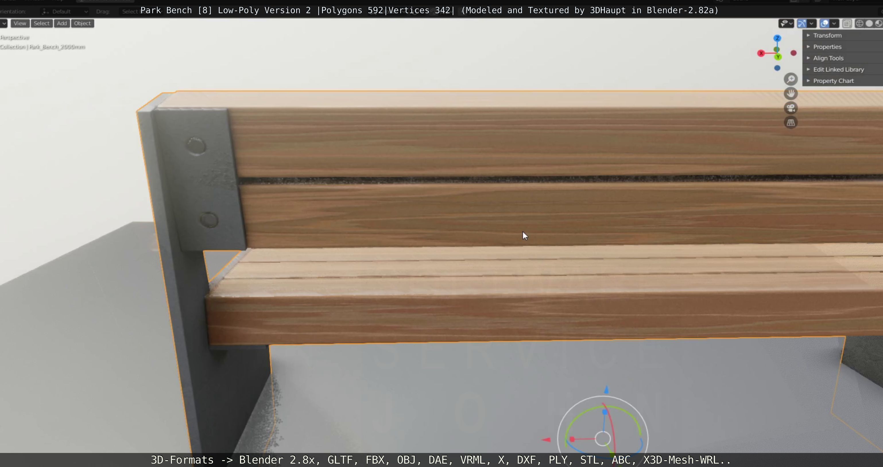 Park Bench -8- 3D Model Collection_86