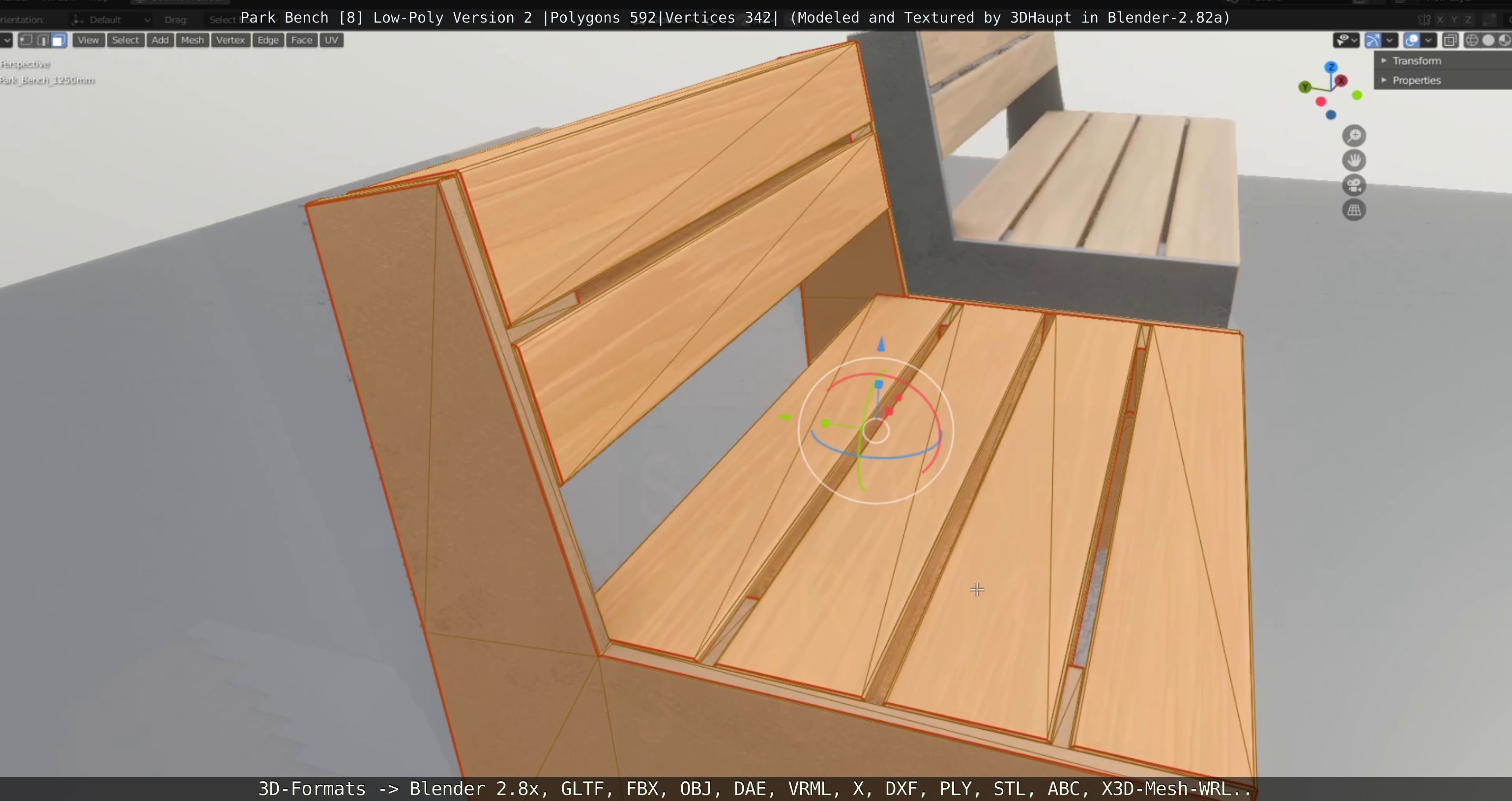 Park Bench -8- 3D Model Collection_89