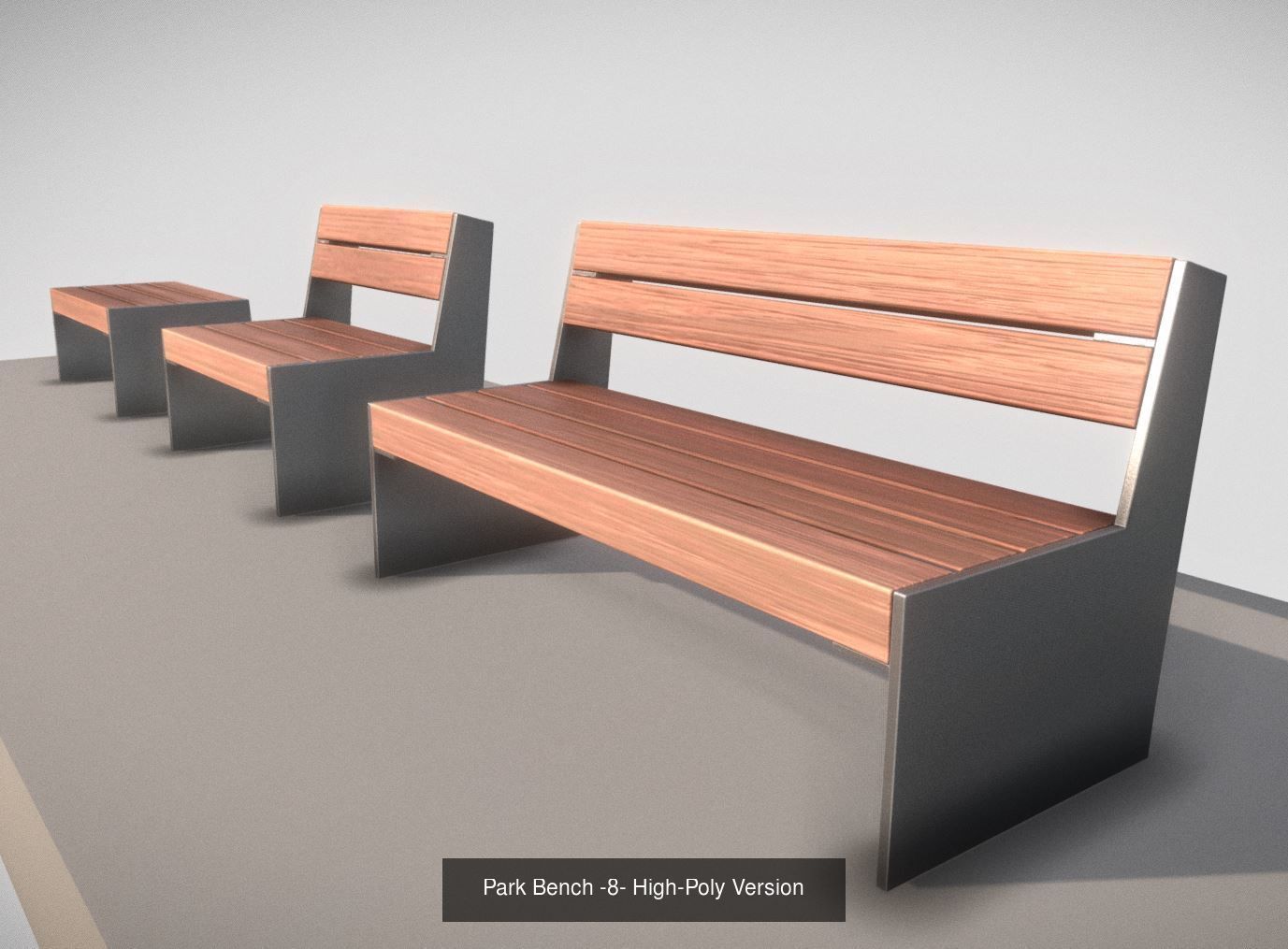 Park Bench -8- 3D Model Collection_11