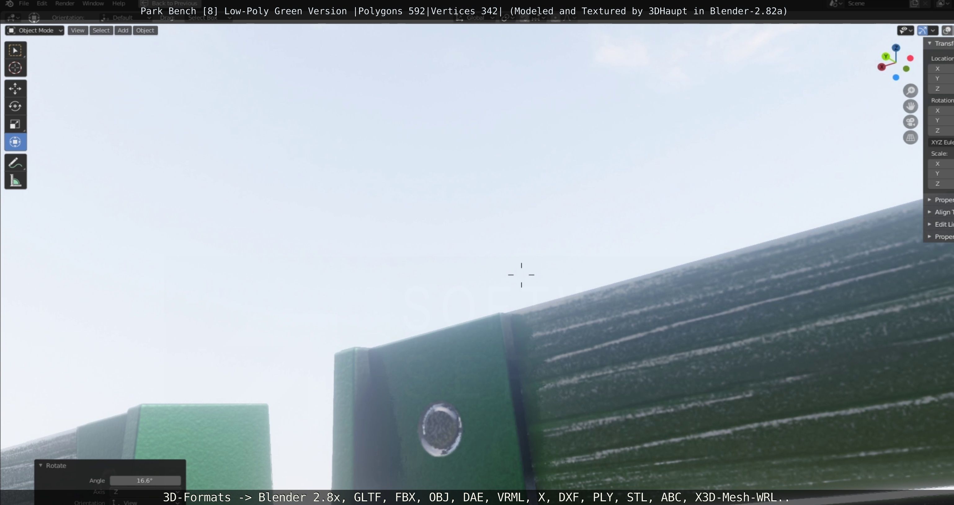 Park Bench -8- 3D Model Collection_74