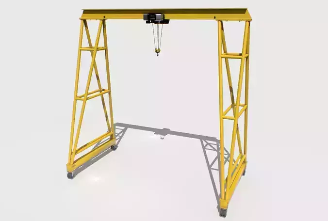 Gantry Crane 3 Low-poly 3D model