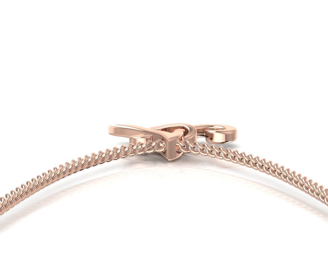 Pendant A letter g 3D print model_4