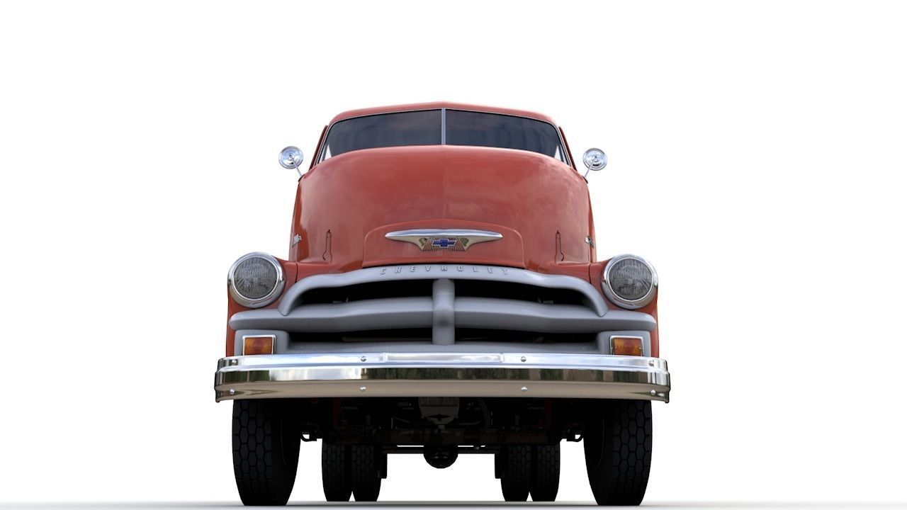 CHEVY 6400 COE FLATBED TRUCK 1954 3D model_9