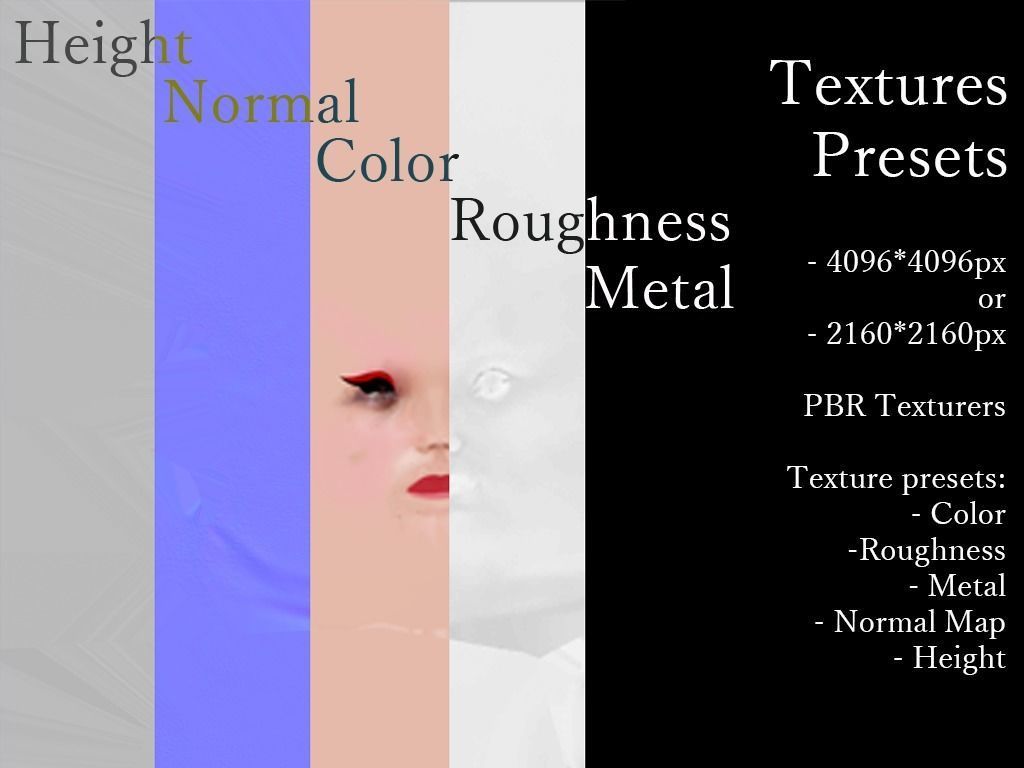 Japanese Oiran Girl Game Ready Low-poly 3D model Low-poly 3D model_5