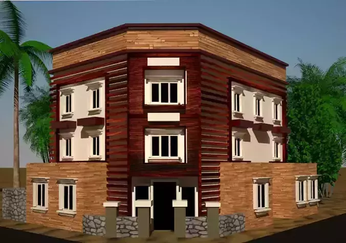 Building residential with two stories