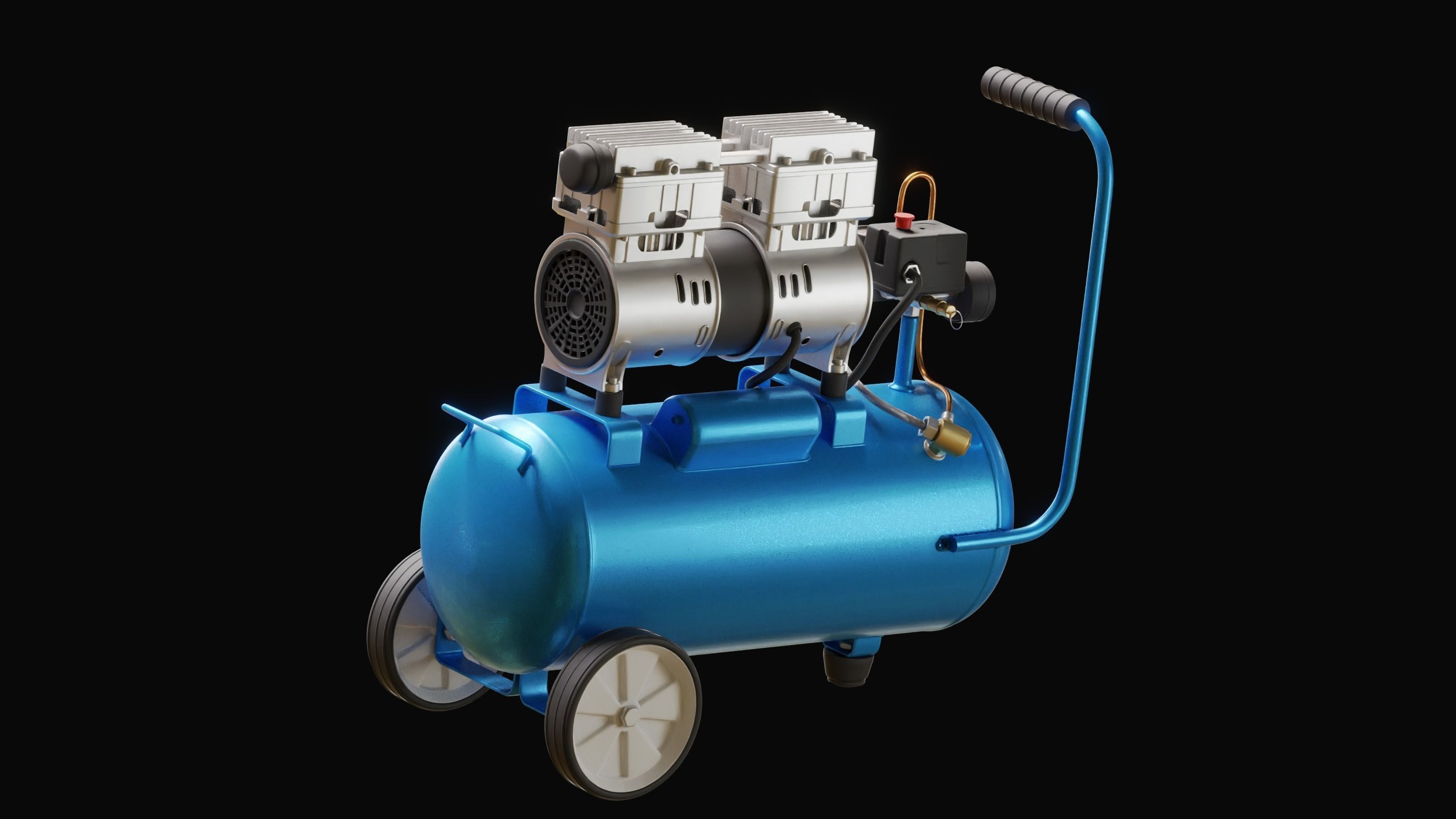 Low Noise Air Compressor 3D model_3