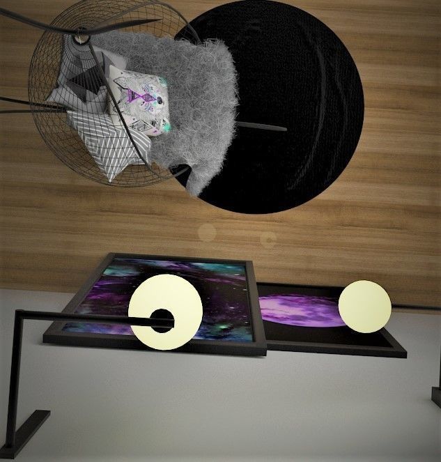 Swinging chair  3D model_6