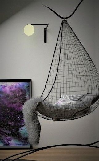 Swinging chair  3D model_5