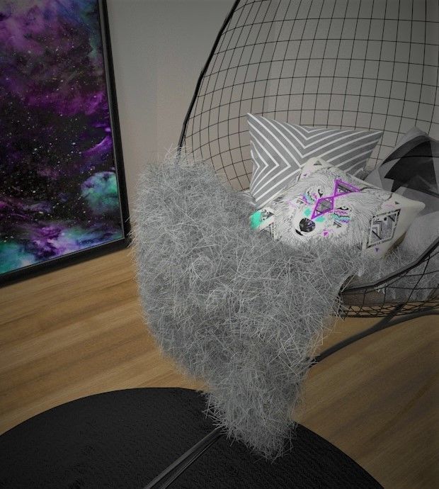 Swinging chair  3D model_1