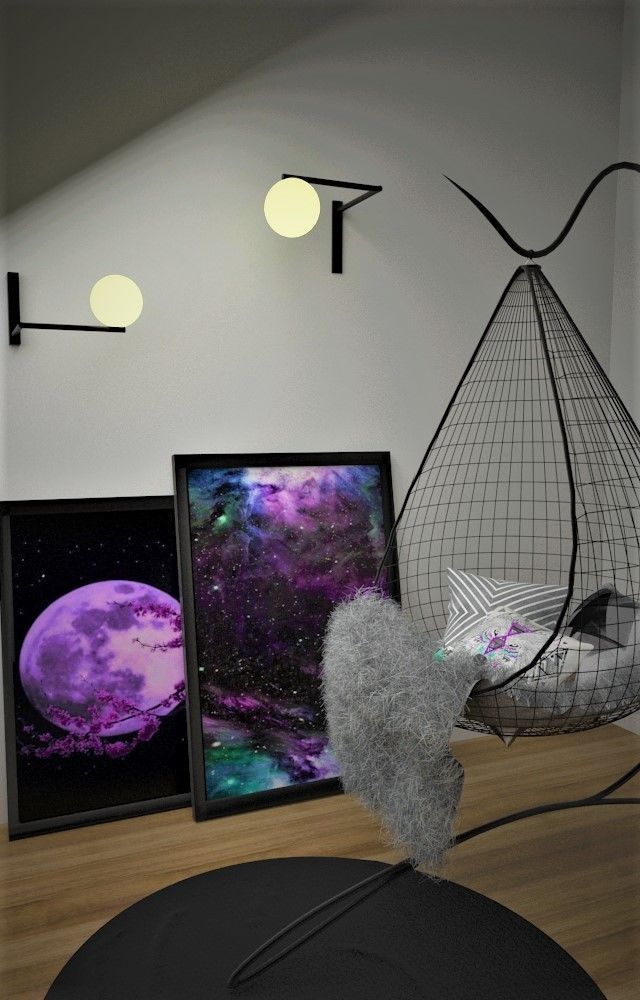 Swinging chair  3D model_3