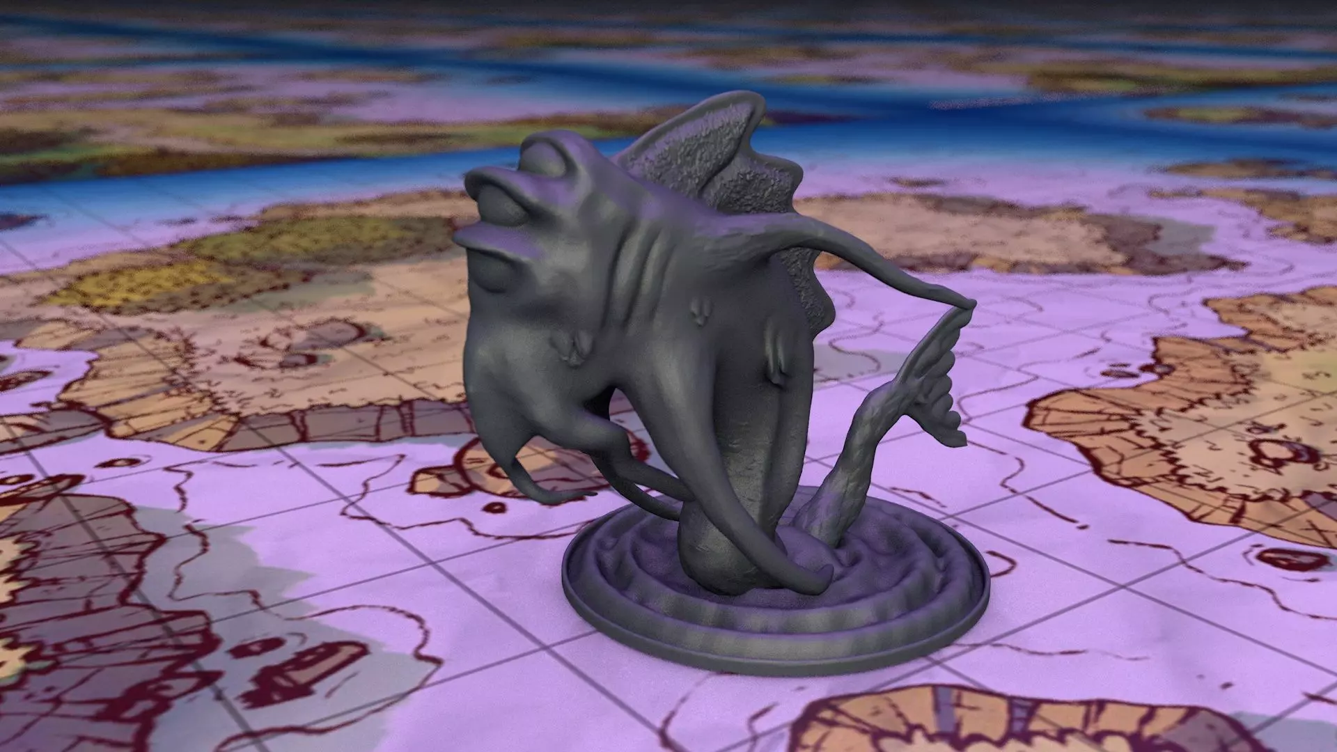 Dungeons and Dragons Aboleth 3D print model
