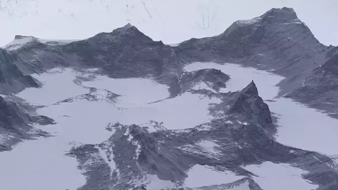 SnowMountain mountain range with snow