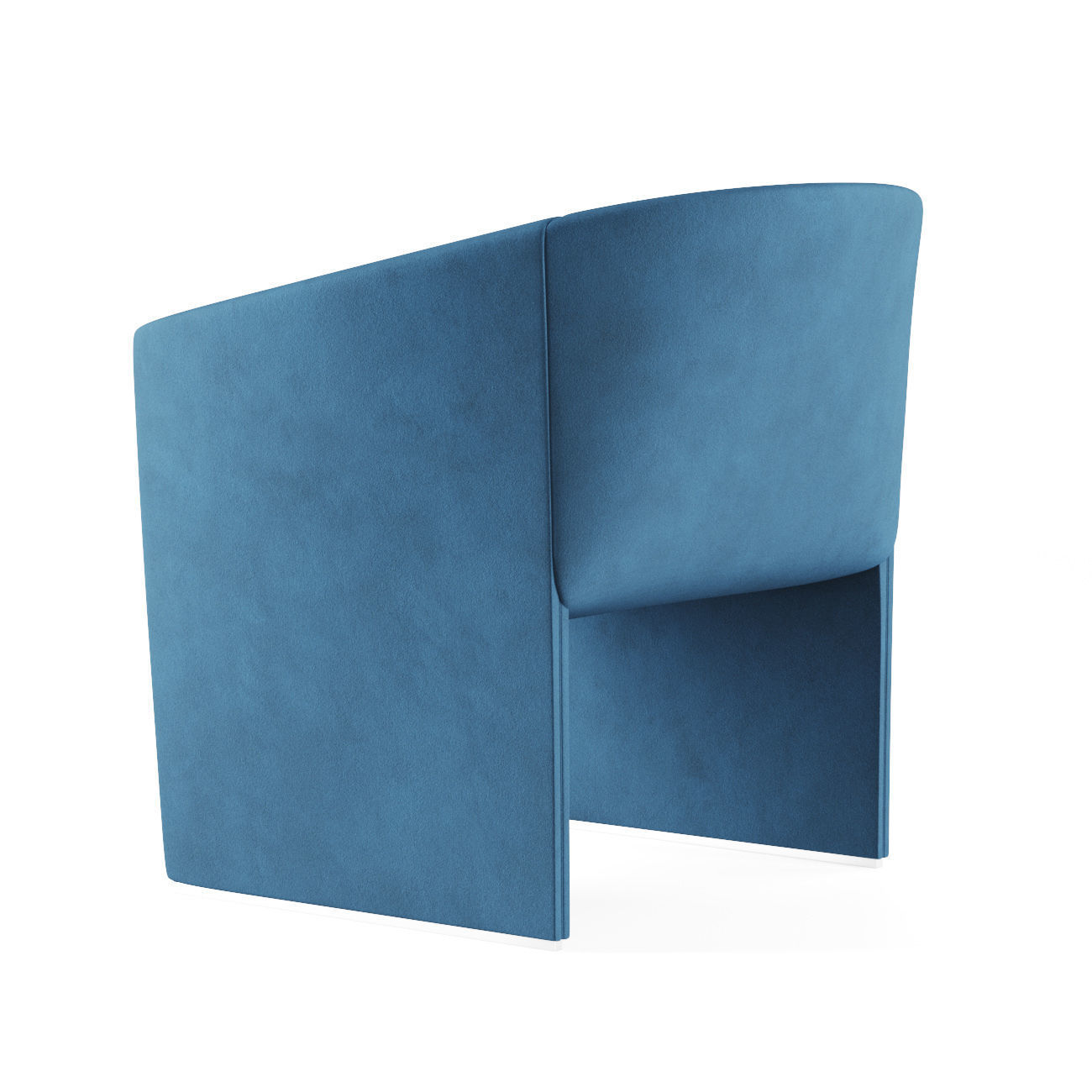 Tacchini Curve Armchair 3D model_2