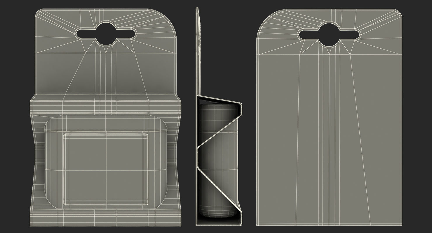Duracell Plus Power Battery Alkaline 4-5 Volt Pack 3D model_16