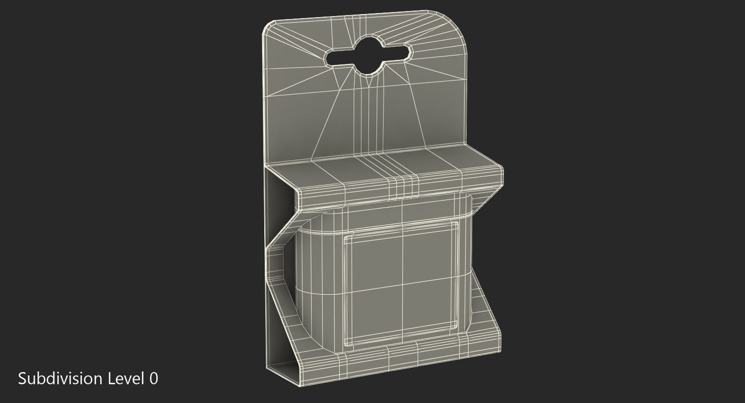 Duracell Plus Power Battery Alkaline 4-5 Volt Pack 3D model_6