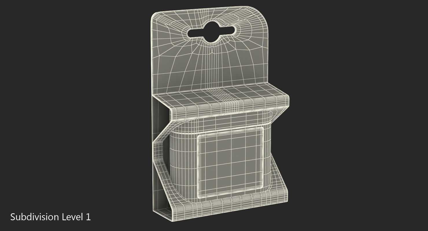 Duracell Plus Power Battery Alkaline 4-5 Volt Pack 3D model_7