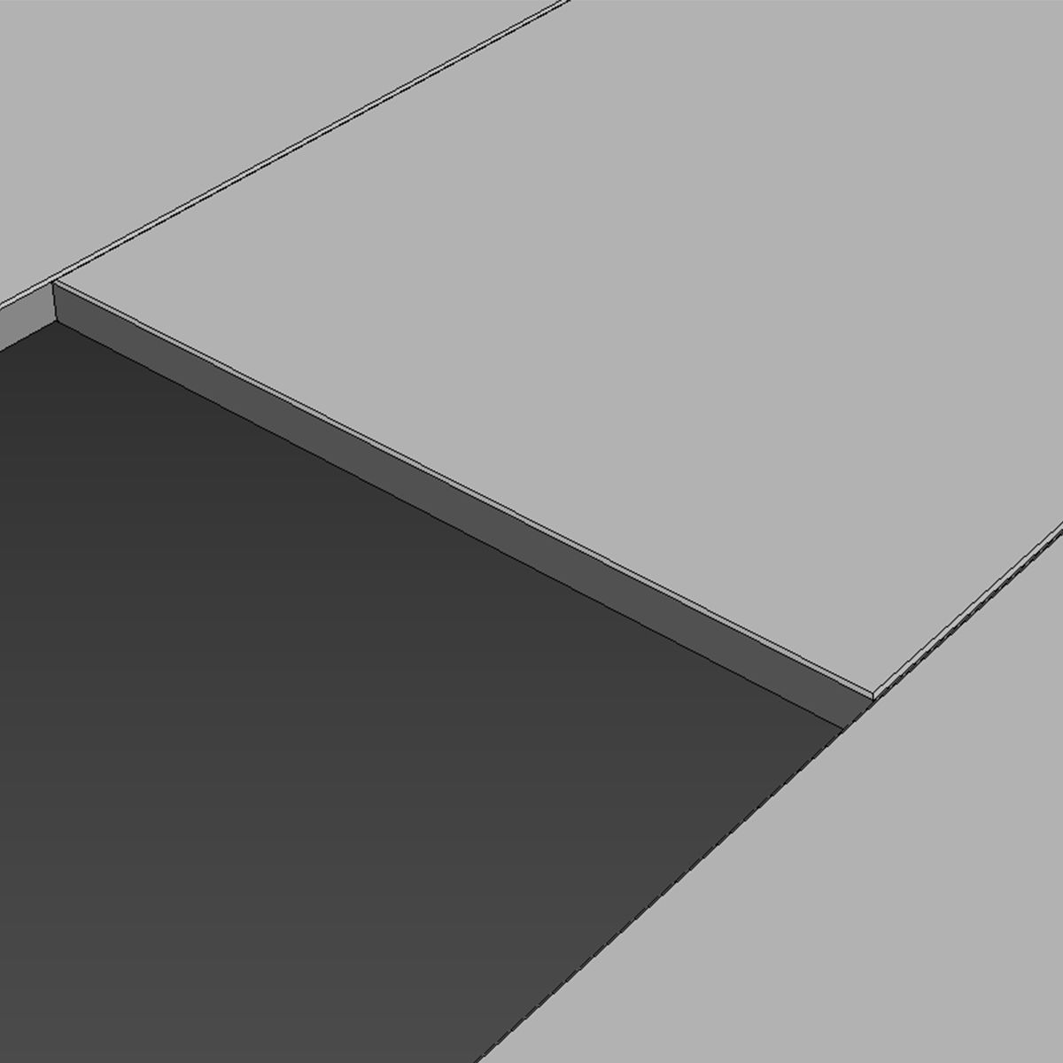 Wood Floor Oak Black Walnut Brushed 3D model_4