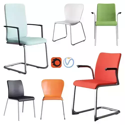 Steelcase - Office Chair Westside Eastside Northside 3D model