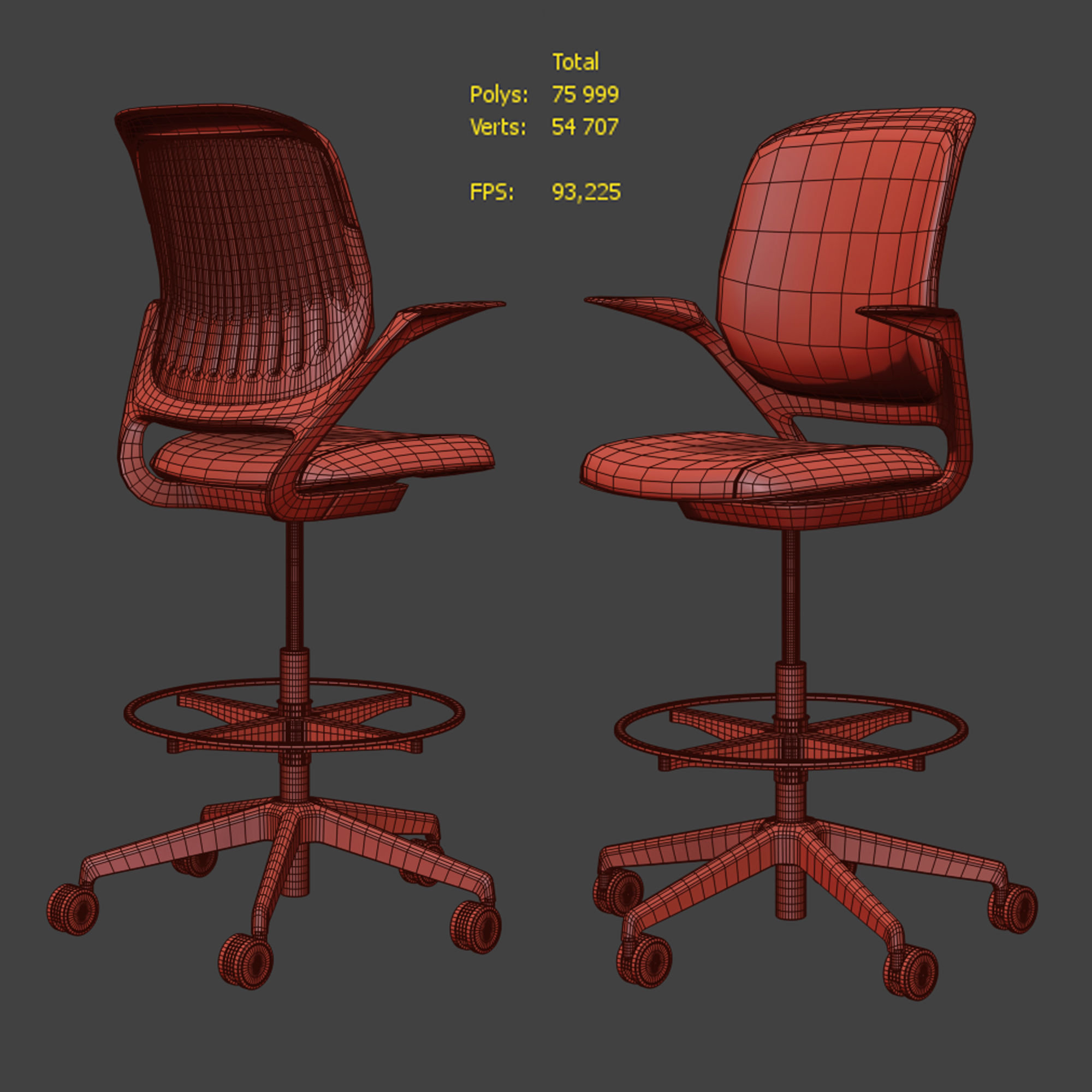 Steelcase - Office Chair Cobi 3D model_4