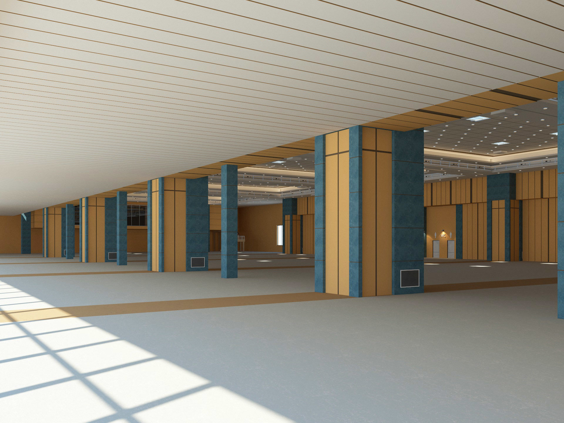 Congress Center Hall 3D model_5