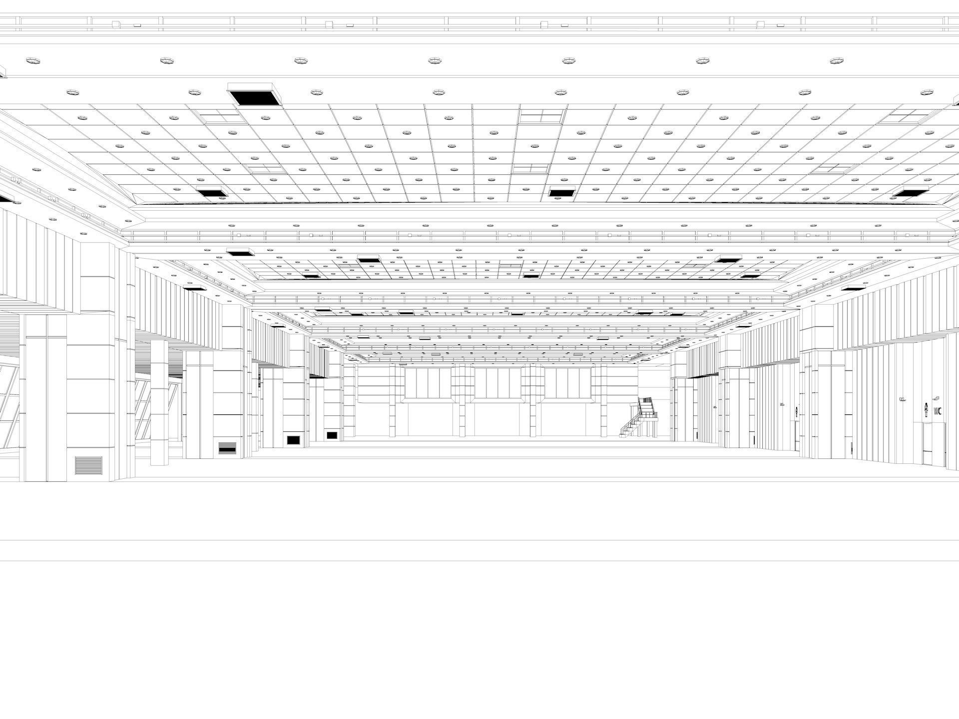 Congress Center Hall 3D model_24