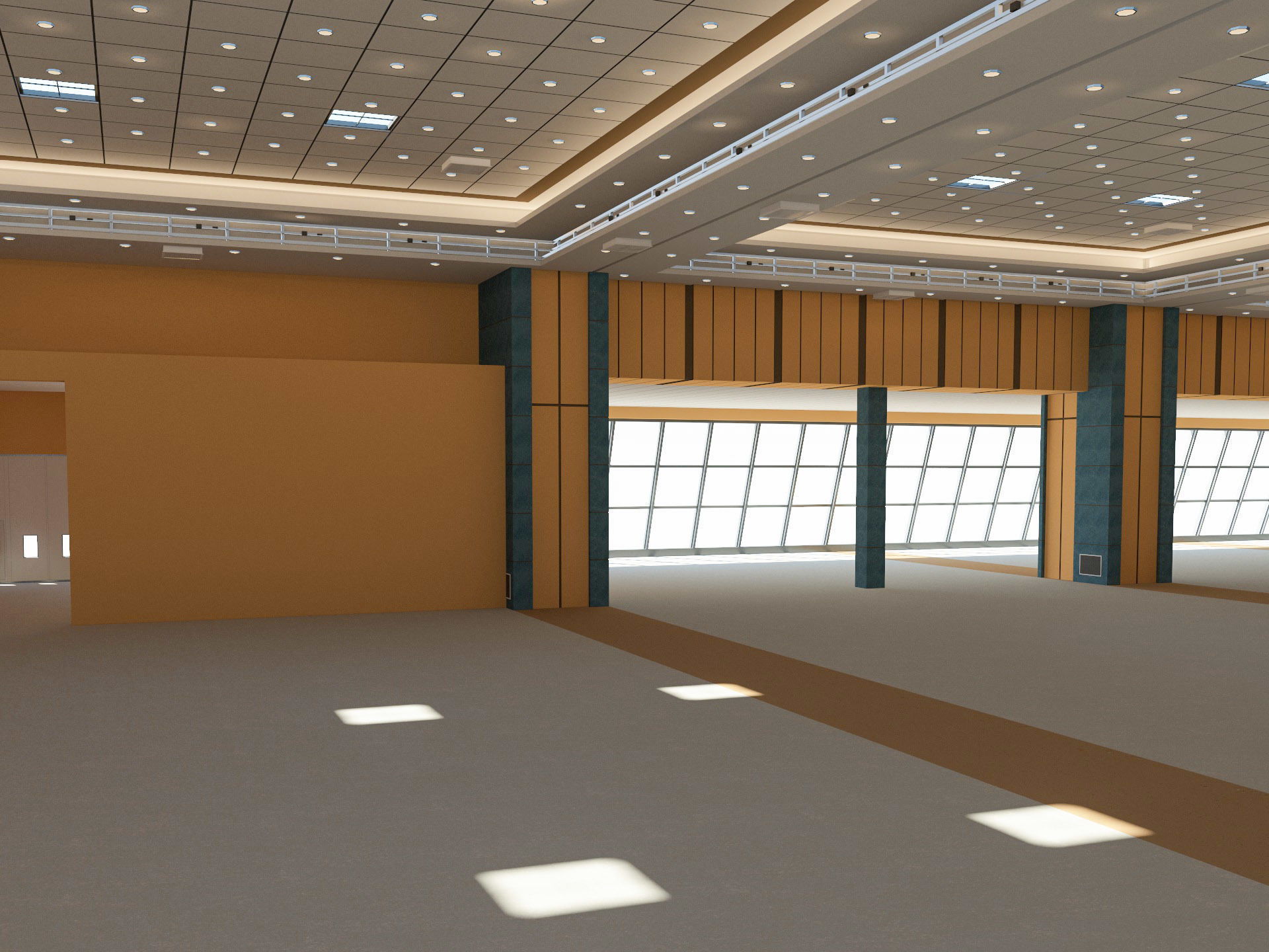 Congress Center Hall 3D model_10