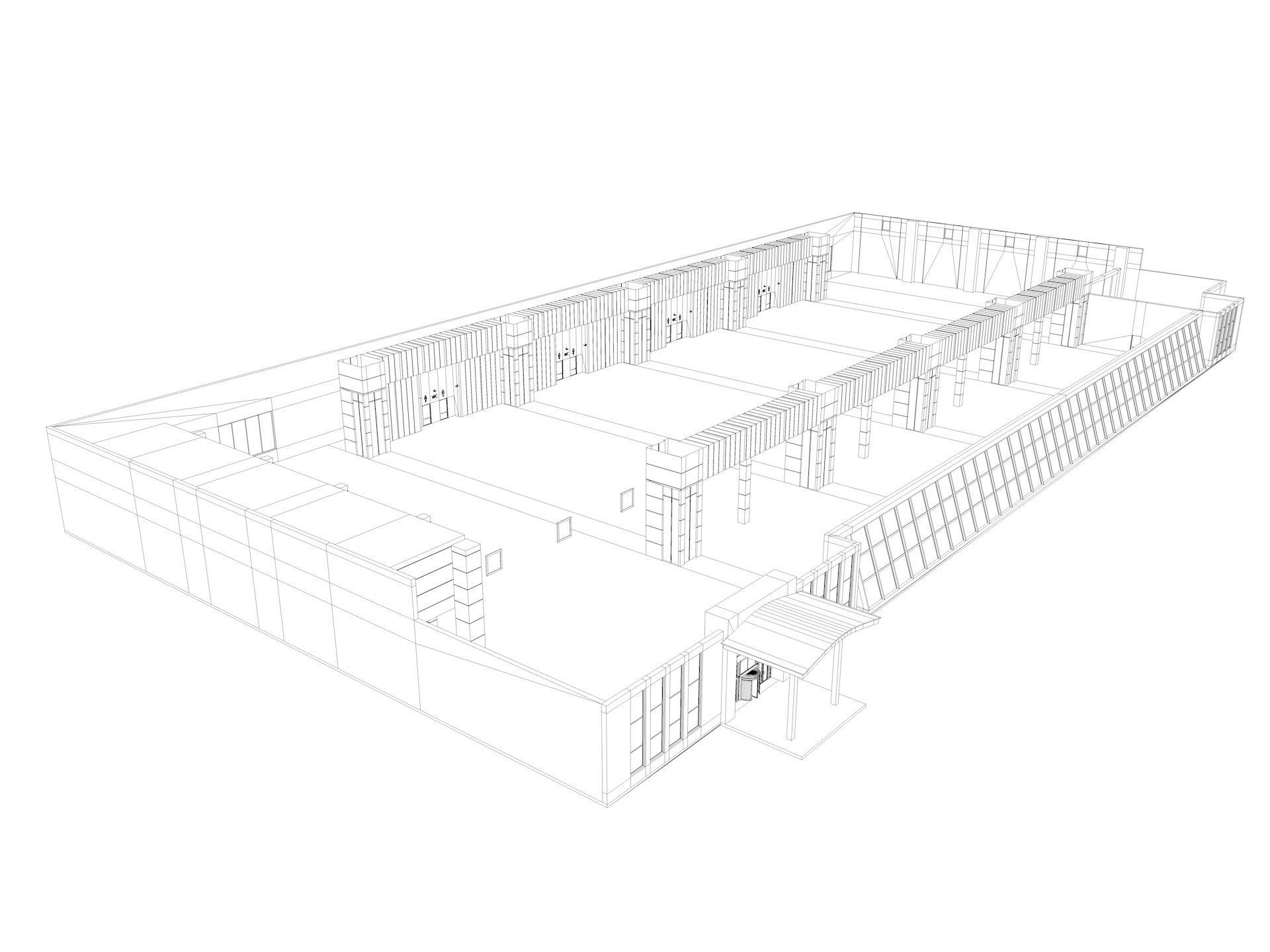 Congress Center Hall 3D model_20