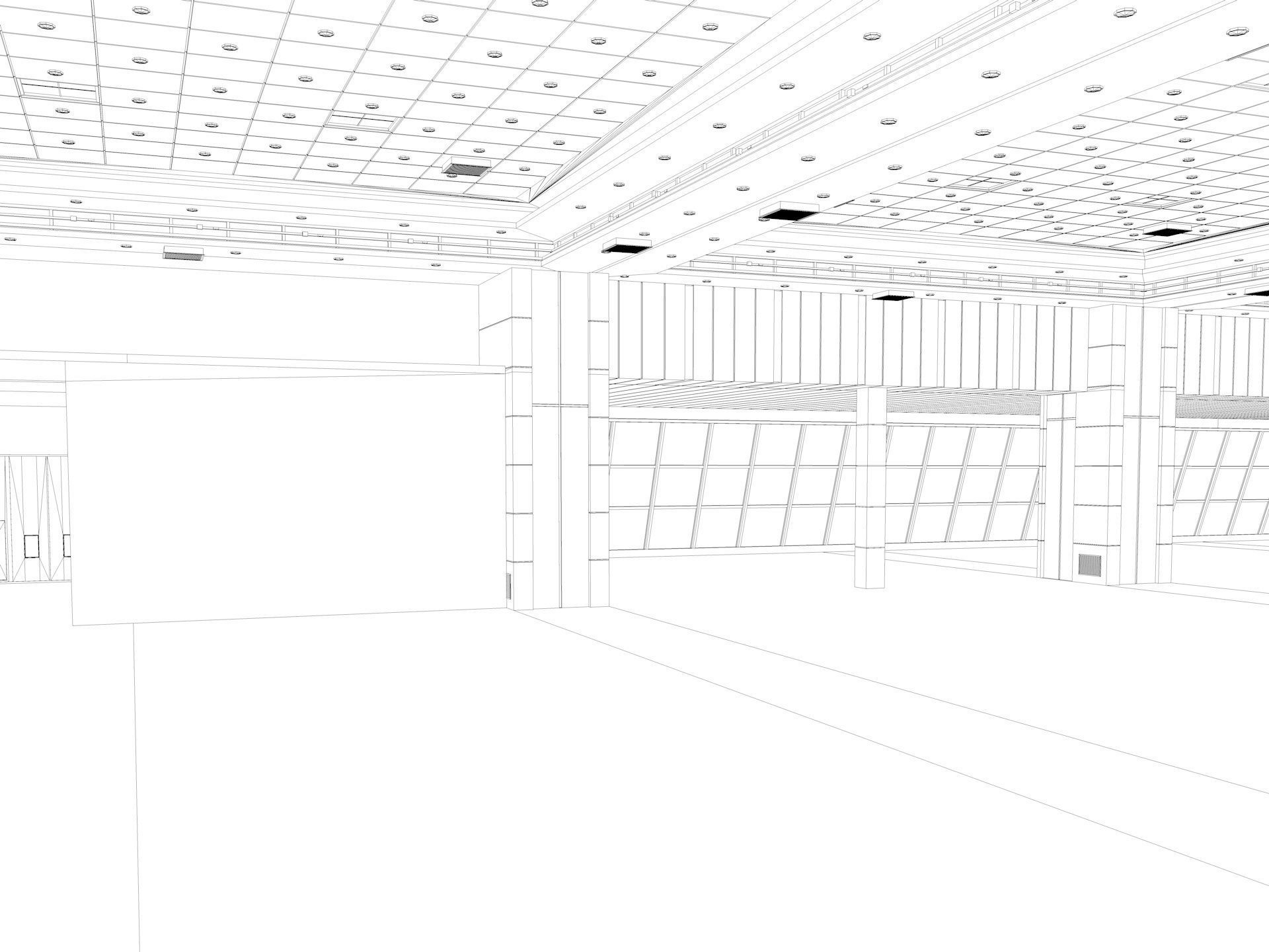 Congress Center Hall 3D model_19