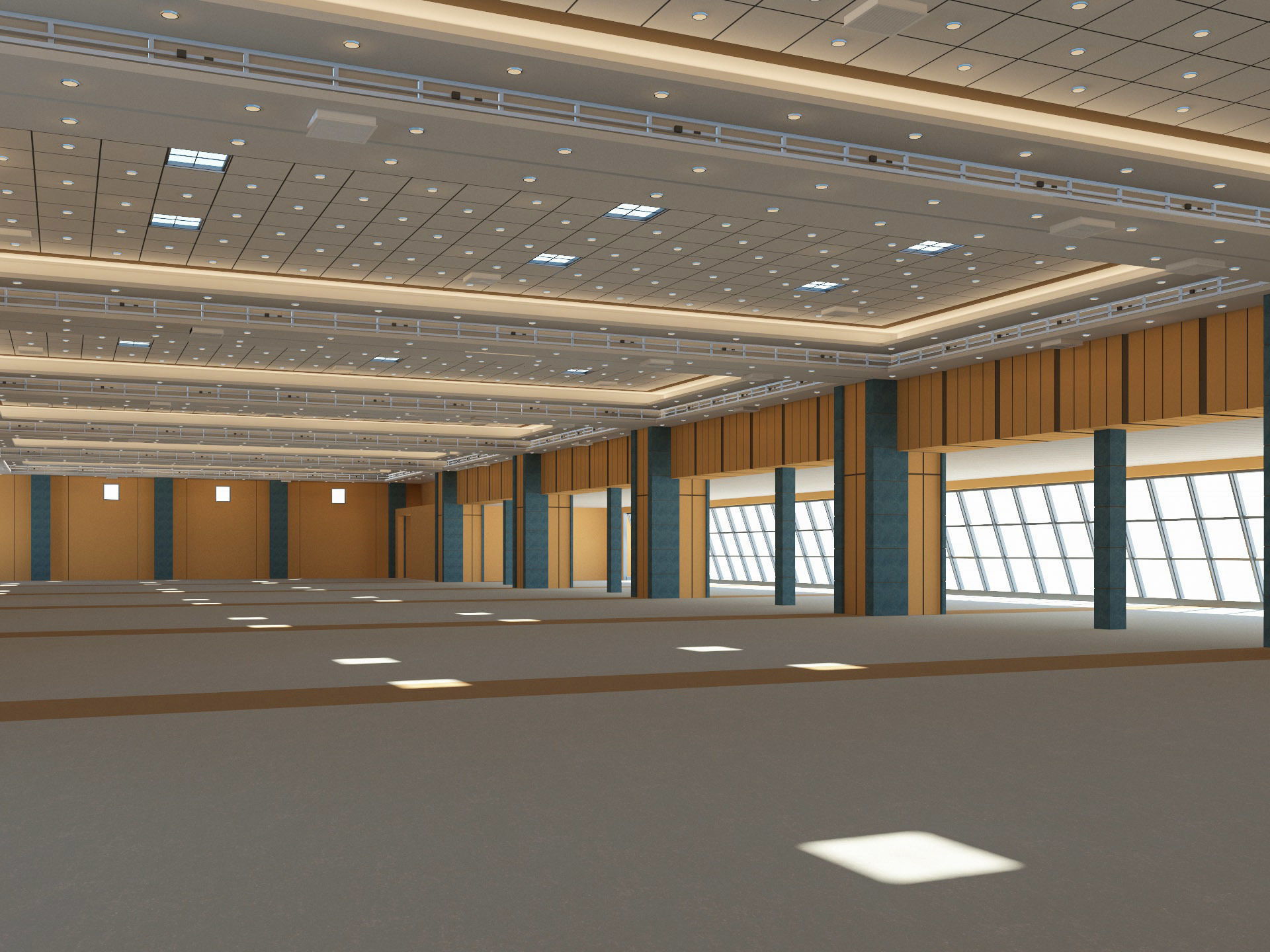 Congress Center Hall 3D model_2