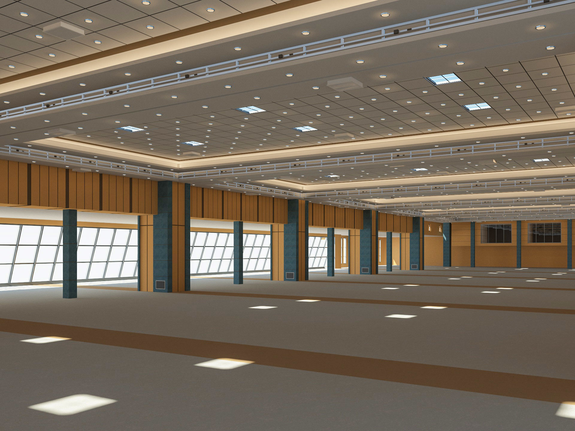 Congress Center Hall 3D model_6