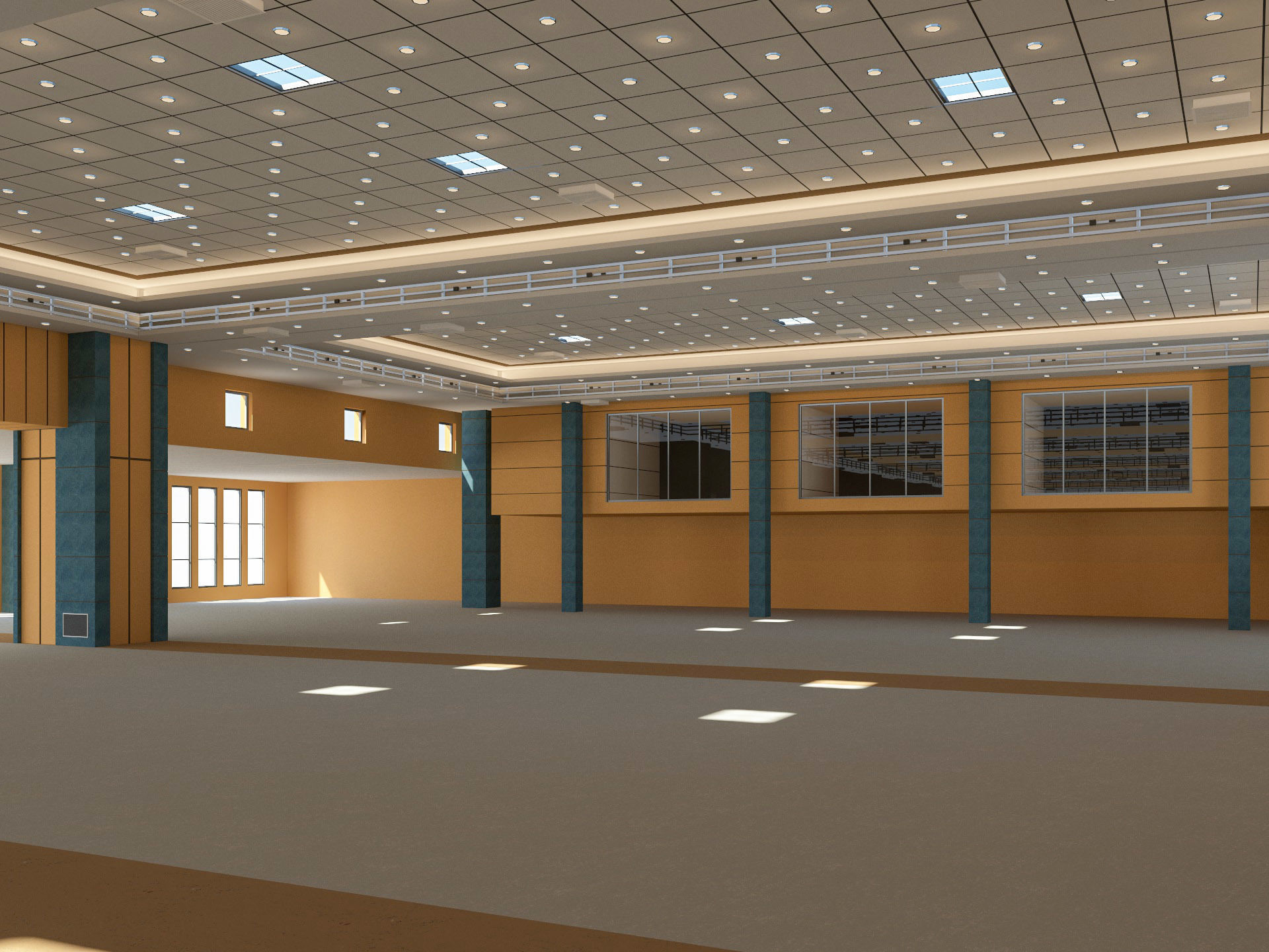 Congress Center Hall 3D model_9