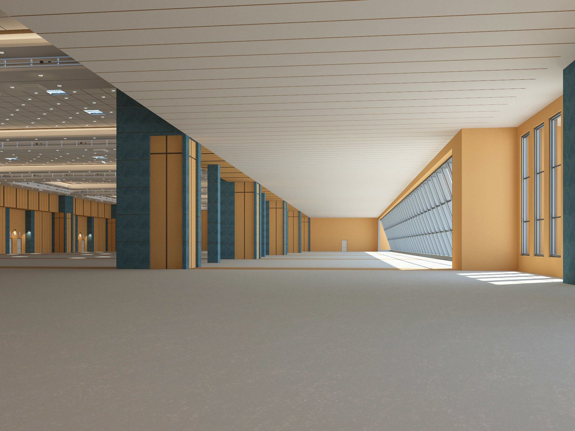 Congress Center Hall 3D model_7