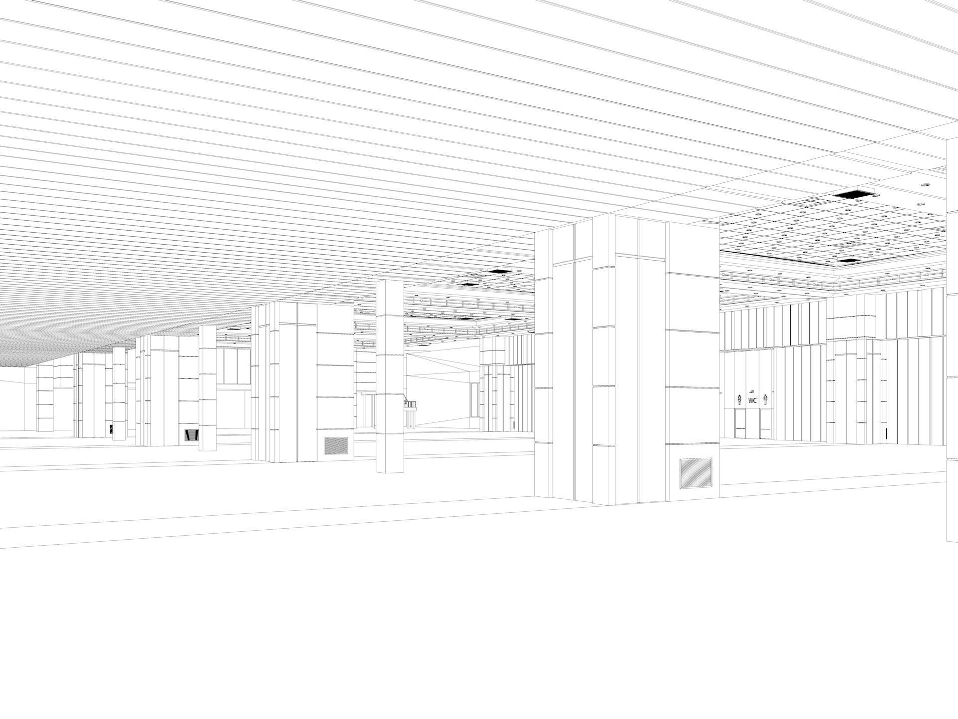 Congress Center Hall 3D model_28