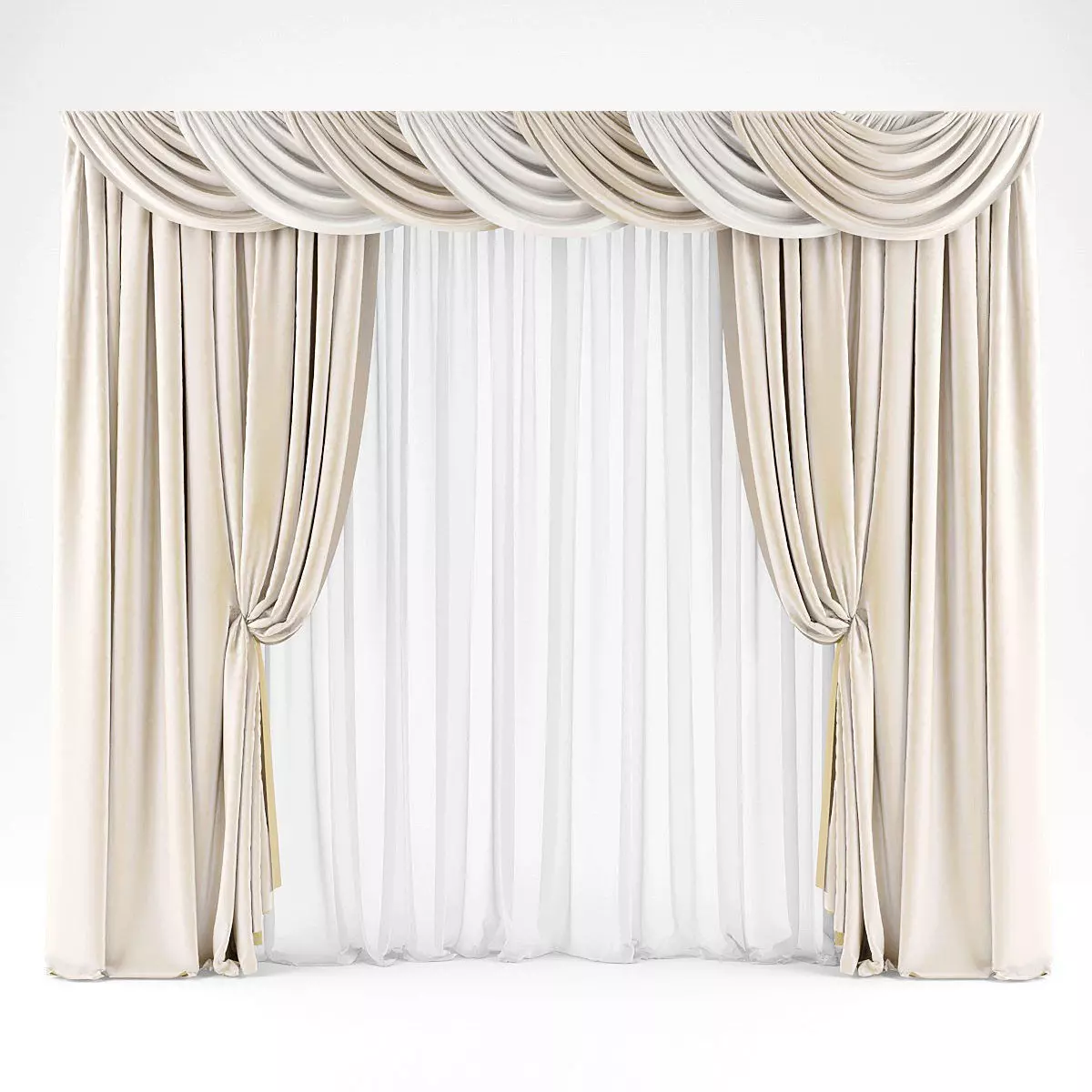 Curtain 3D model 56 3D model_0