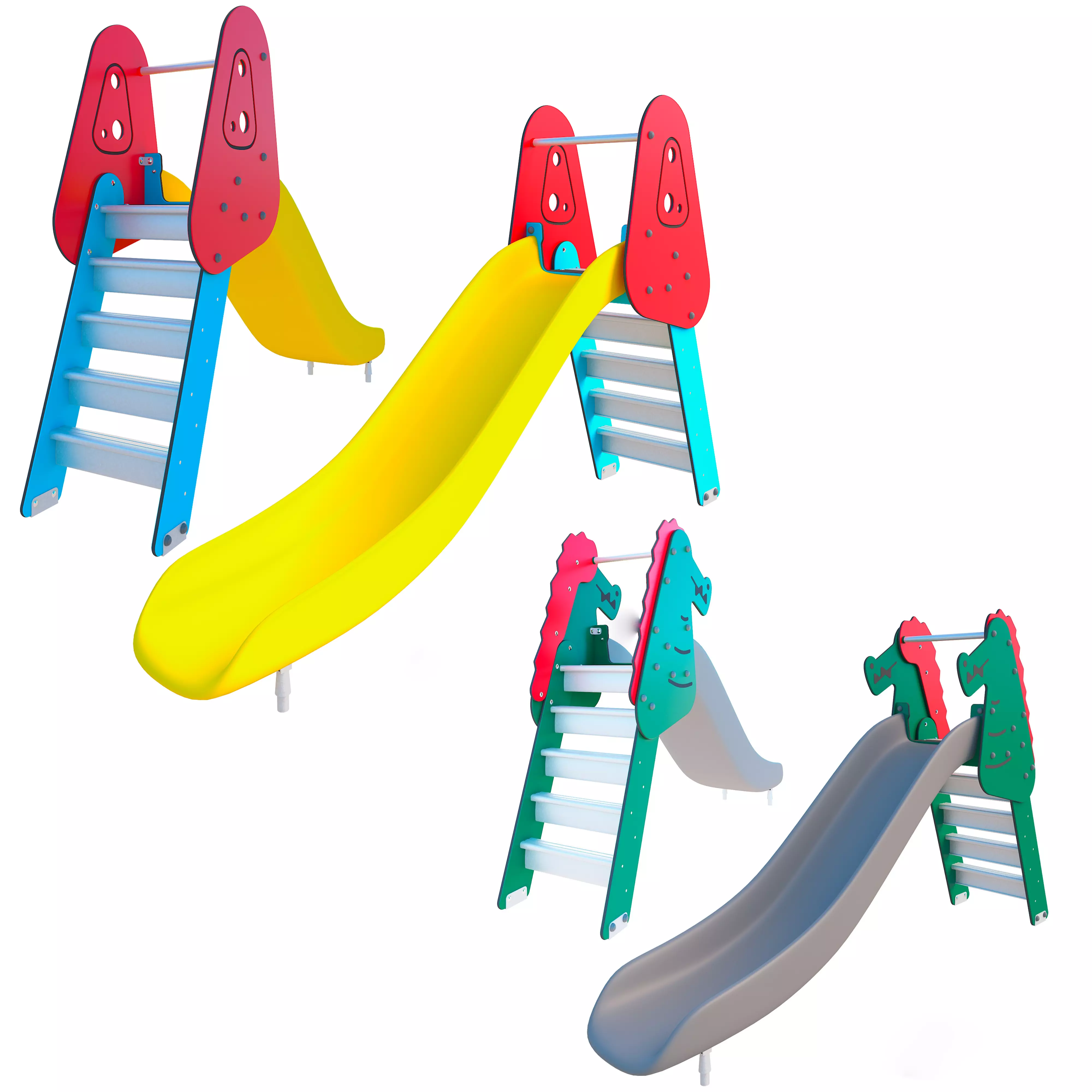 Children slides Kompan 3D model