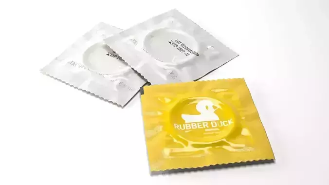 Condom Wrapper 3D model