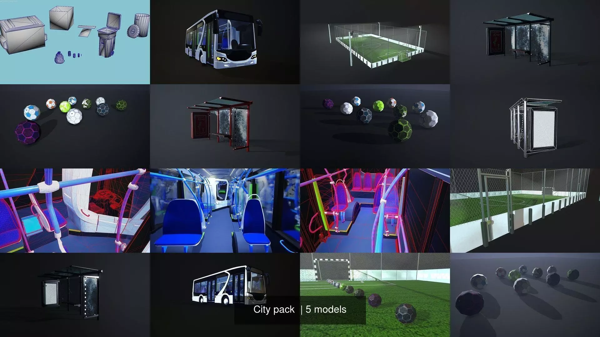 City pack  3D Model Collection_0