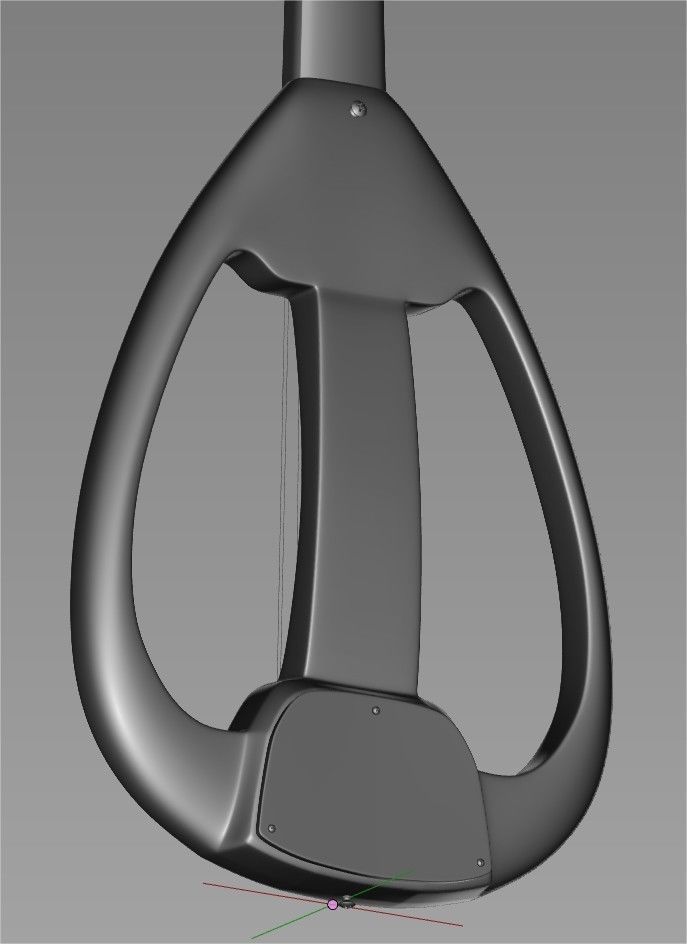 Electric Oud Musical Instrument High Poly 3D print model_5