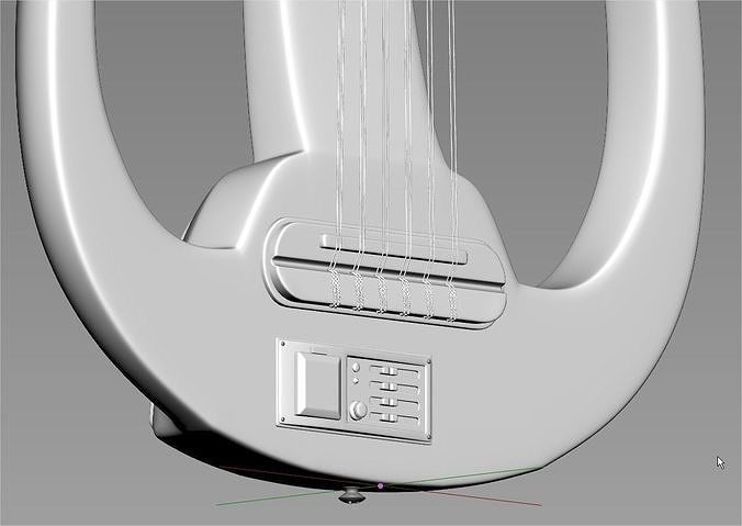 Electric Oud Musical Instrument High Poly 3D print model
