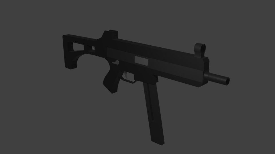 Miter gun 3D model_1
