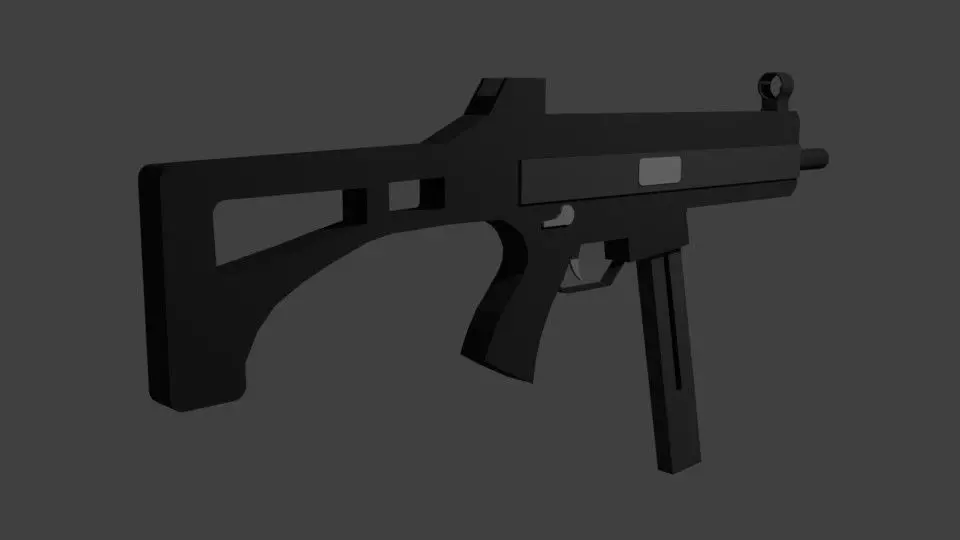 Miter gun 3D model_0