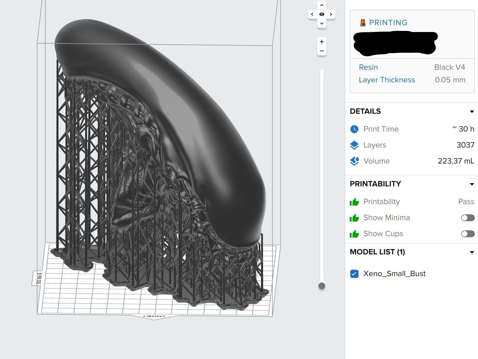 Alien Xenomorph Bust 3D print model_19